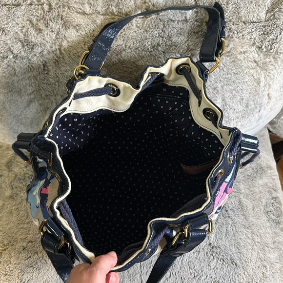 Vintage Juicy Couture Floral Canvas Tote Bag - Picture 7 of 11